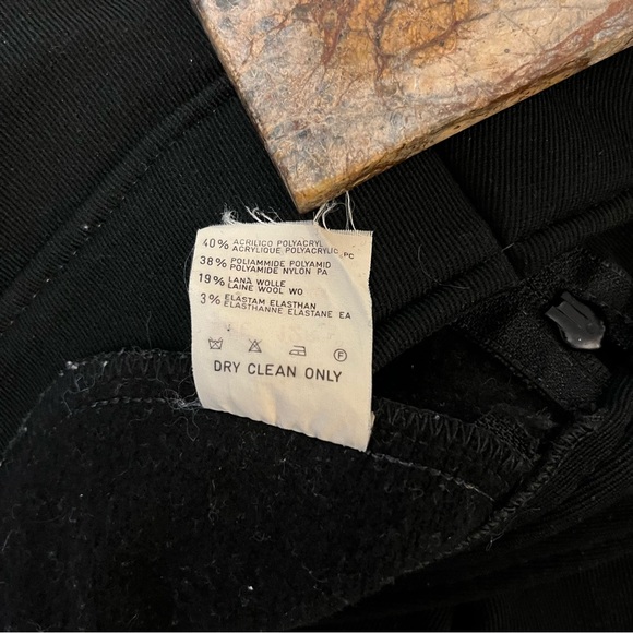 Snowy Mountain Vintage Black Ski Pants Made In Italy - Picture 6 of 12